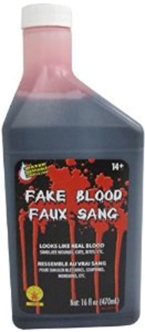 fake blood that doesn't stain clothes|washable stage blood.